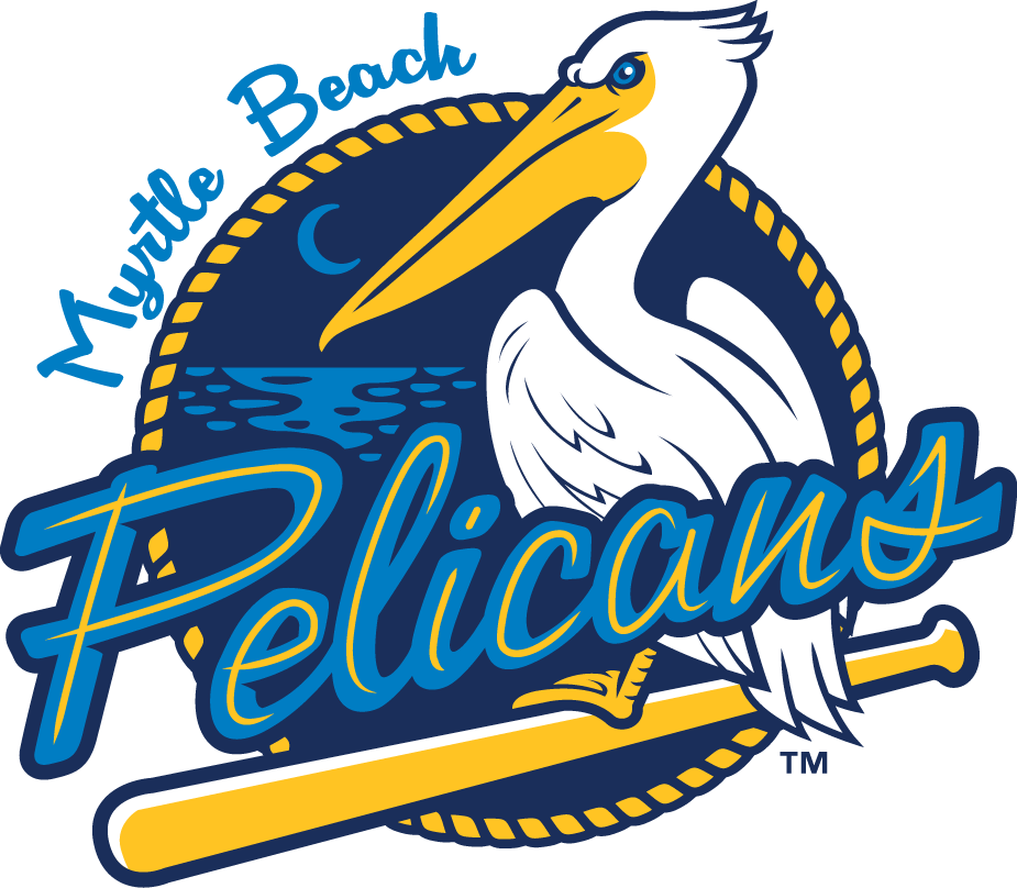 Myrtle Beach Pelicans 2007-Pres Primary Logo vinyl decal